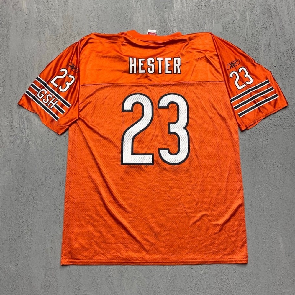 Devin Hester Chicago Bears Football Jersey Men XL Orange 2000s Reebok
